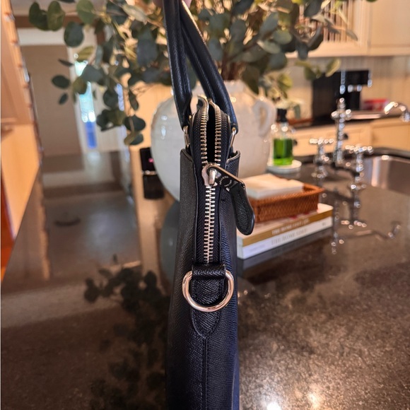 Coach Black Leather Laptop Bag - Picture 2 of 5